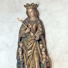 Ursula Statue aus der St. Ursula Kirche in Köln.
Foto: Markus Bollen, Köln.
Copyright: Erzbistum Köln.